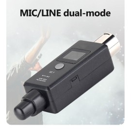 1 Pair Microphone Wireless System Micphone Wireless Transmitter System UHF DSP Transmitter & Receiver Mic/Line Two Modes for Dynamic/Condenser Microphone