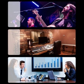 1 Pair Microphone Wireless System Micphone Wireless Transmitter System UHF DSP Transmitter & Receiver Mic/Line Two Modes for Dynamic/Condenser Microphone