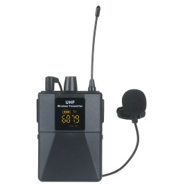 Portable UHF Microphone Set with 1 Receiver 2 Transmitter 2 Mic 2 Headset Mic Rechargeable Receiver Frequency Modulation Suitable for Home Entertainment Speech Live Streaming Video Recording