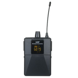 Portable UHF Microphone Set with 1 Receiver 2 Transmitter 2 Mic 2 Headset Mic Rechargeable Receiver Frequency Modulation Suitable for Home Entertainment Speech Live Streaming Video Recording
