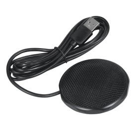 Desktop Conference Microphone Portable USB Condenser Mic Laptop Microphone 360° Omnidirectional Broadcast Speech Recording Game Voice Microphone