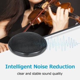 Desktop Conference Microphone Portable USB Condenser Mic Laptop Microphone 360° Omnidirectional Broadcast Speech Recording Game Voice Microphone
