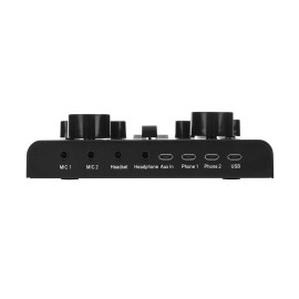Sound Card & Microphone Set V8 Plus Soundcard BM800 Condenser Microphone for Live Broadcasting Recording Karaoke