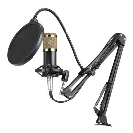 Sound Card & Microphone Set V8 Plus Soundcard BM800 Condenser Microphone for Live Broadcasting Recording Karaoke