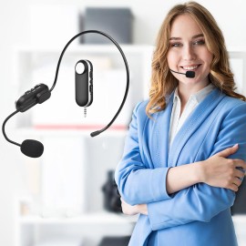 UHF Headset Wireless Microphone Professional Wireless Mic Set 6.35mm Receiver for Speaker Voice Amplifier for Teaching Training Tour Guide Teacher Conference Hosting Music Lovers Playing KTV Scenes