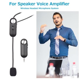 UHF Headset Wireless Microphone Professional Wireless Mic Set 6.35mm Receiver for Speaker Voice Amplifier for Teaching Training Tour Guide Teacher Conference Hosting Music Lovers Playing KTV Scenes