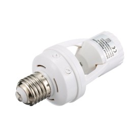 360 Degree Detection PIR Infrared Motion Sensor E27 LED Light Lamp Base Holder Bulb Socket Day & Night 2 Modes