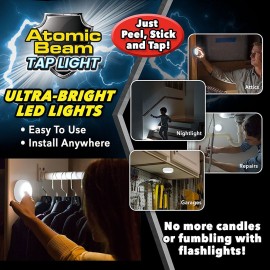 Atomic Beam Tap Wireless Night Cordless Touch Light