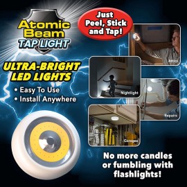 Atomic Beam Tap Wireless Night Cordless Touch Light
