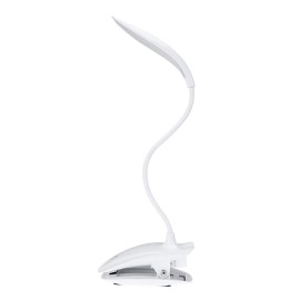 16 LED Desk Lamp USB Rechargeable Dimmable Lightweight Clip Lamp with Sensitive Touch Button for Bedside Reading Study