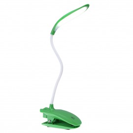 16 LED Desk Lamp USB Rechargeable Dimmable Lightweight Clip Lamp with Sensitive Touch Button for Bedside Reading Study