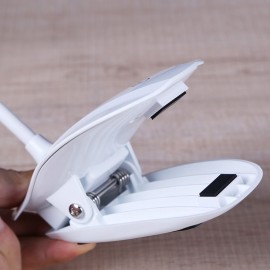 16 LED Desk Lamp USB Rechargeable Dimmable Lightweight Clip Lamp with Sensitive Touch Button for Bedside Reading Study
