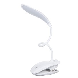 16 LED Desk Lamp USB Rechargeable Dimmable Lightweight Clip Lamp with Sensitive Touch Button for Bedside Reading Study