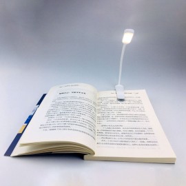 Clip on Book Ligh Reading Light 7 LED with 3 Brightness USB Rechargeable, Eye Care Lamp with Power Indicator, Perfect for Book Kids