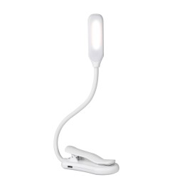 Clip on Book Ligh Reading Light 7 LED with 3 Brightness USB Rechargeable, Eye Care Lamp with Power Indicator, Perfect for Book Kids