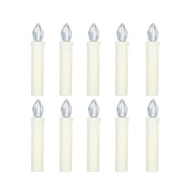 10 PCS Flameless Candles with Remote Control Realistic Color Changing LED Candles Battery Powered Christmas Tree Flickering Taper Candle Lights with Clips for Wedding Party Decoration