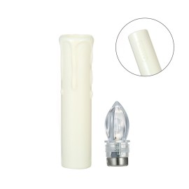 10 PCS Flameless Candles with Remote Control Realistic Color Changing LED Candles Battery Powered Christmas Tree Flickering Taper Candle Lights with Clips for Wedding Party Decoration