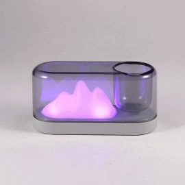Colorful Night Light Mountain Shaped LED Light Birthday Gifts Presents Rechargeable Lamp Warm White White Touch Night Light for Kids Room Bedrooms Home Office Decoration