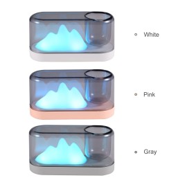Colorful Night Light Mountain Shaped LED Light Birthday Gifts Presents Rechargeable Lamp Warm White White Touch Night Light for Kids Room Bedrooms Home Office Decoration