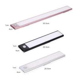 Sensing LED Closet Light Rechargeable Sensor Light for Cabinet Wireless Wardrobe Light for Closet Kitchen 4000K USB Charging Closet Light bar 3 Mode