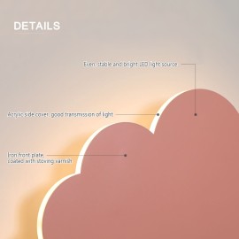 Cloud Wall Light for Kids Room LED Night Lamp Decorative Wall Lights Hallway Cloud-Shaped Simple Mordern Cartoon LED Wall Lamps Gifts for Children Friends Lovers