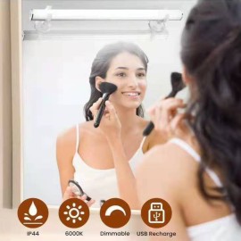 LED Mirror Lights Wireless Portable Rechargeable Vanity Light  3 Brightness Touch Control Makeup Light for Bathroom Dressing Room