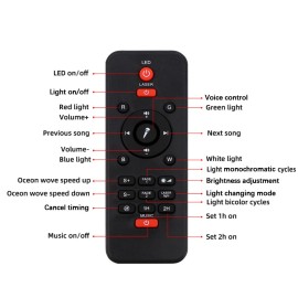 Star Projector Galaxy Projector Light BT Music Speaker Ocean Wave Star Sky Night Light with Remote Controller for Baby Bedroom, Game Rooms, Party, Home Theatre, Night Light Ambiance