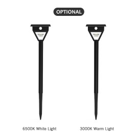 2 PCS Solar Pathway Lights Outdoor LED Solar Motion Sensor Light Garden Lights 3000K Warm Dim/ High Light Mode IP65 Waterproof Solar Landscape Lights for Lawn Patio Yard Garden