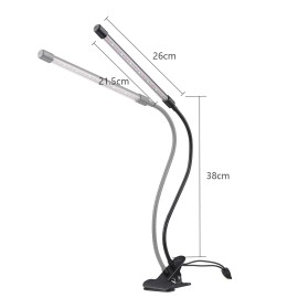 Grow Light for Indoor Plants 42 LEDs Plant Growing Light 10 Dimmable Levels 3/9/12H Timer 3 Lighting Modes Compact Growth Lamp for Plants Flowers Vegetables