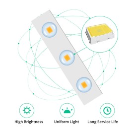 LED Makeup Mirror Lights 30LEDs Dimmable Touch Control Vanity Mirror Lights Bathroom Mirror Light with USB Cable LED Strip Lights Dressing Mirror