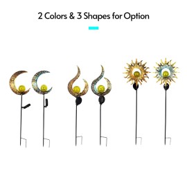 Outdoor Solar Light Metal Garden Decoration Light Waterproof Lawn Lamp Auto ON/OFF for Outside Garden Patio Path Yard Lawn