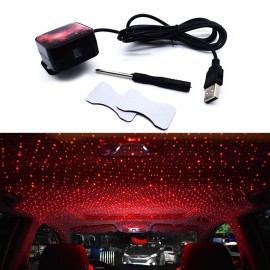 Car Star Night Light Romantic Auto Rotatable Roof Lamp Car Portable Adjustable Angle USB Projector Night Light Interior Decoration