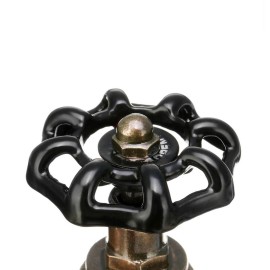 1/2 Inch Vintage Steampunk Lamp Stop Valve Light Switch with Wire Iron Valve for Loft Style Water Pipe Fixtures Lighting