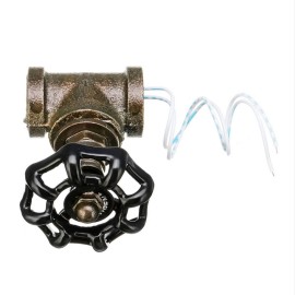 1/2 Inch Vintage Steampunk Lamp Stop Valve Light Switch with Wire Iron Valve for Loft Style Water Pipe Fixtures Lighting