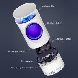 Electric USB Mosquito Killer Lamp Physical Air-drying Silent Anti-mosquito Trap for Bedroom Dormitory Mother Baby Applicable