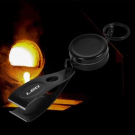 Retractable Fishing Line Clipper Stainless Steel Mini Fishing Line Cutter Scissors Quick Cutting Tool with Key Ring