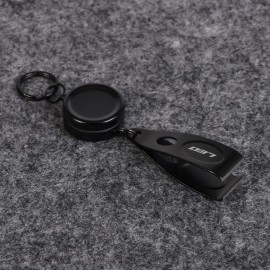 Retractable Fishing Line Clipper Stainless Steel Mini Fishing Line Cutter Scissors Quick Cutting Tool with Key Ring
