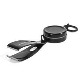 Retractable Fishing Line Clipper Stainless Steel Mini Fishing Line Cutter Scissors Quick Cutting Tool with Key Ring