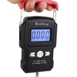 Fishing Scale Electronic Digital  Scale 110LB 50KG Hanging Hook Scale LCD Screen Portable Weighing Scales