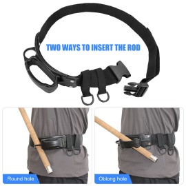 Adjustable Fishing Fighting Belt Fishing Rod Holder Offshore Stand Up Fishing Fighting Belt Waist Rod Holder Fishing Tool for Big Fish