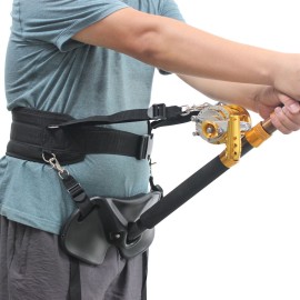 Adjustable Fishing Fighting Belt Fishing Rod Holder Offshore Stand Up Fishing Fighting Belt Waist Rod Holder Fishing Tool for Big Fish