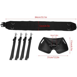 Adjustable Fishing Fighting Belt Fishing Rod Holder Offshore Stand Up Fishing Fighting Belt Waist Rod Holder Fishing Tool for Big Fish