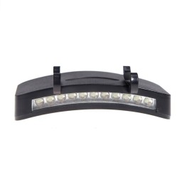 11 LED Clip-On Caplight White Light Lamp Hands Free for Cycling Hiking Camping Night Fishing