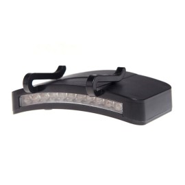 11 LED Clip-On Caplight White Light Lamp Hands Free for Cycling Hiking Camping Night Fishing