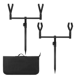 9pcs Fishing Rod Rest Fishing Pole Holder Bite Alarm Bar Set with Storage Bag