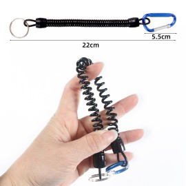 Multifunctional Fishing Pliers Scissors Fishing Line Cutter Hook Remover Fishing Clamp Tool with Coiled Lanyard