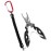 Multifunctional Fishing Pliers Scissors Fishing Line Cutter Hook Remover Fishing Clamp Tool with Coiled Lanyard