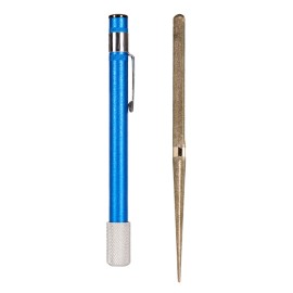 Retractable Fishing Hook Sharpener Portable Diamond Fishhook Cutter Sharpening Rod