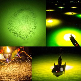 5pcs Waterproof Underwater LED Fishing Light Fish Lure Attracting Light Lamp with Squid Jig Hooks