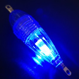 5pcs Waterproof Underwater LED Fishing Light Fish Lure Attracting Light Lamp with Squid Jig Hooks